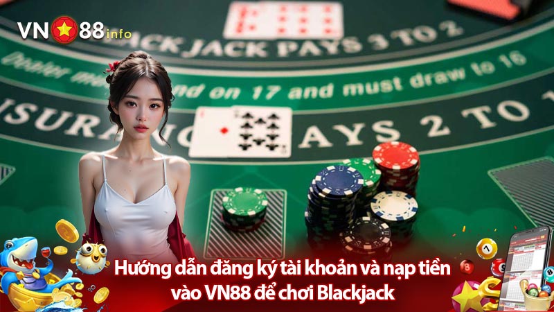 Hướng dẫn đăng ký tài khoản và nạp tiền vào VN88 để chơi Blackjack