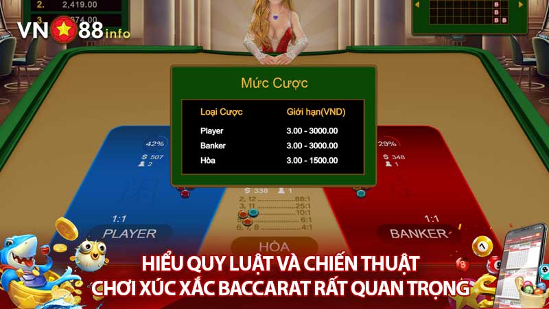 Hiểu quy luật và chiến thuật chơi Xúc Xắc Baccarat rất quan trọng